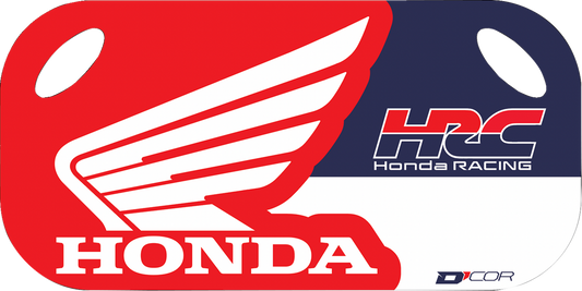 D'COR VISUALS Honda Pit Board 60-60-110 with Dry Erase Surface and Logo Graphics