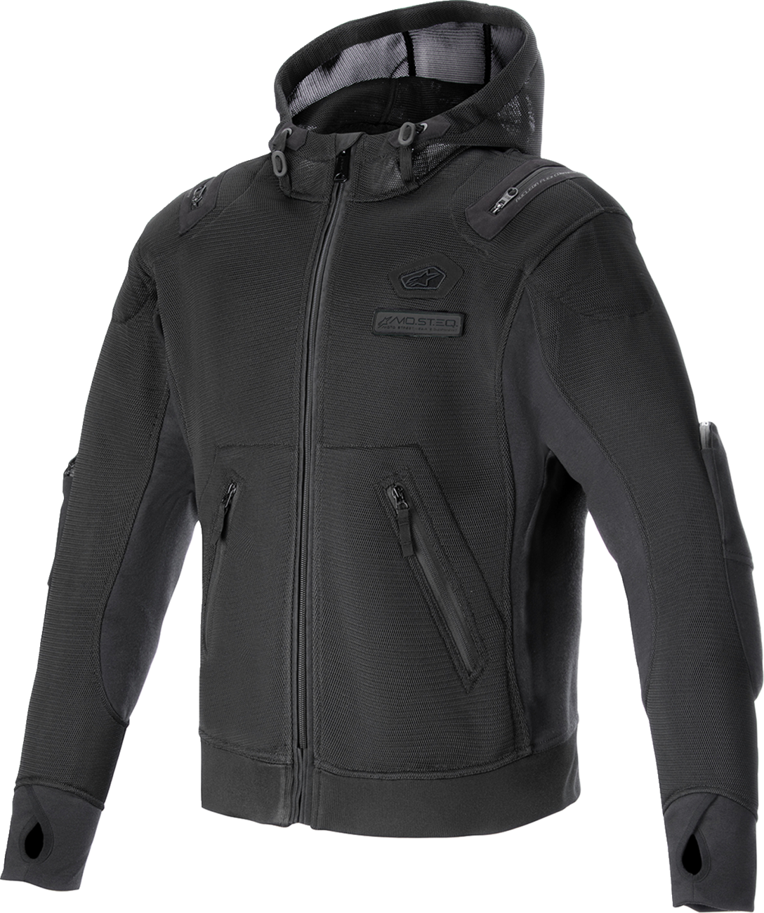 Alpinestars Moflow Air Tech Hoodie - Black, Size XL (Part No. 4202524-1100-XL)