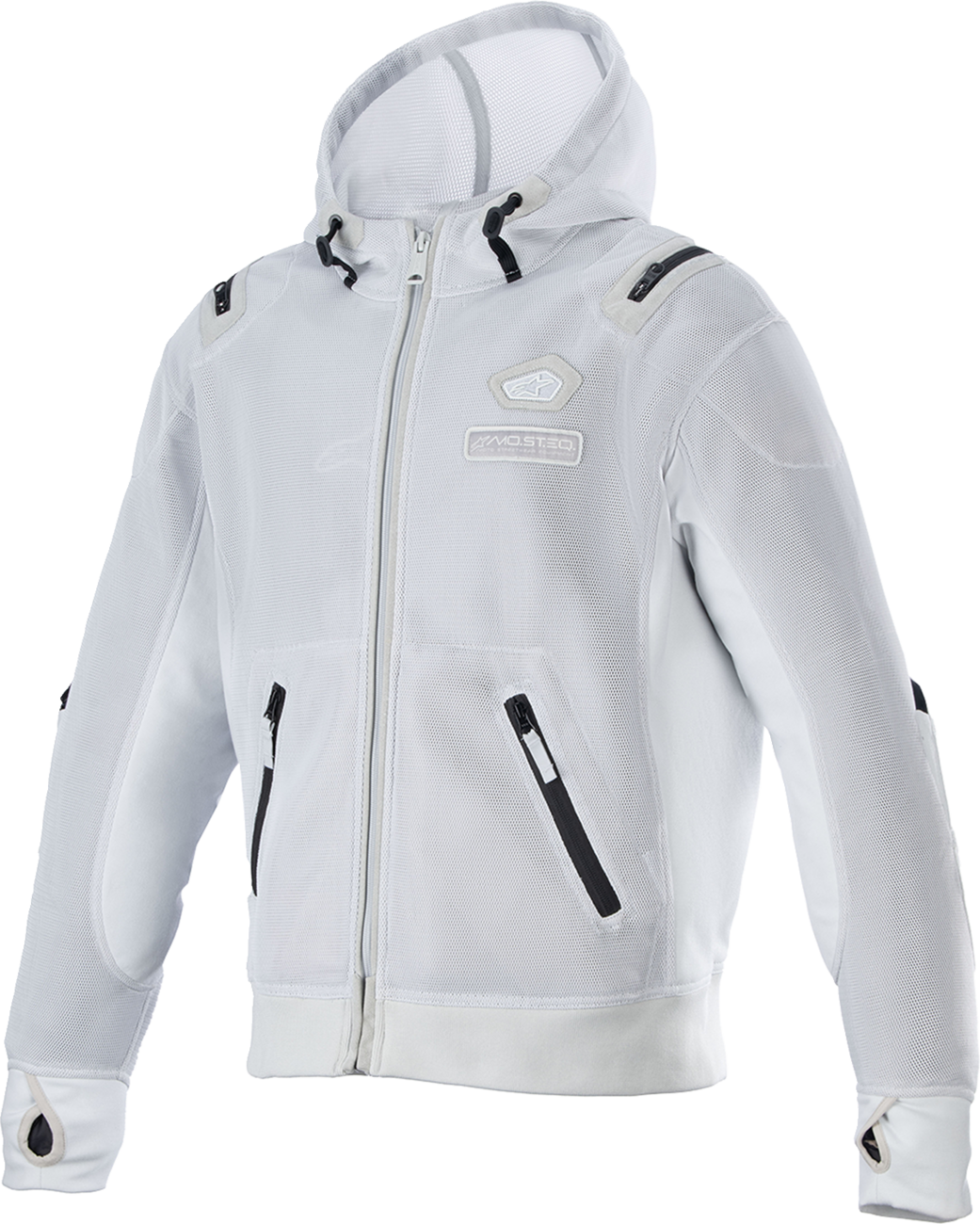 Alpinestars Moflow Air Tech Hoodie Gray Small 4202524-11-S for Warm Weather Riding
