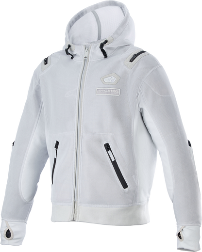 Alpinestars Moflow Air Tech Hoodie Gray Small 4202524-11-S for Warm Weather Riding
