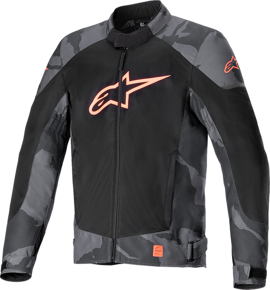 Alpinestars T-SP X Superair Jacket - Gray Camo/Red Fluo Medium (Part Number 3302022-9133-M)