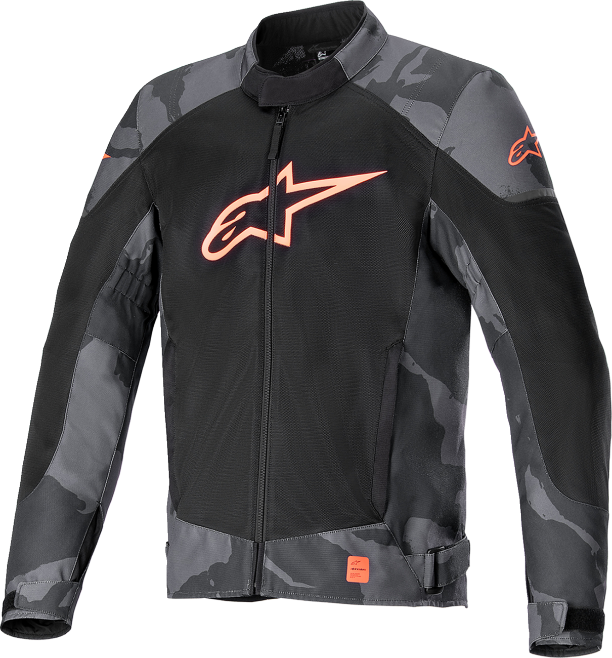 Alpinestars T-SP X Superair Jacket 2XL Gray Camo and Red Fluo with Advanced Ventilation and Flex Armor