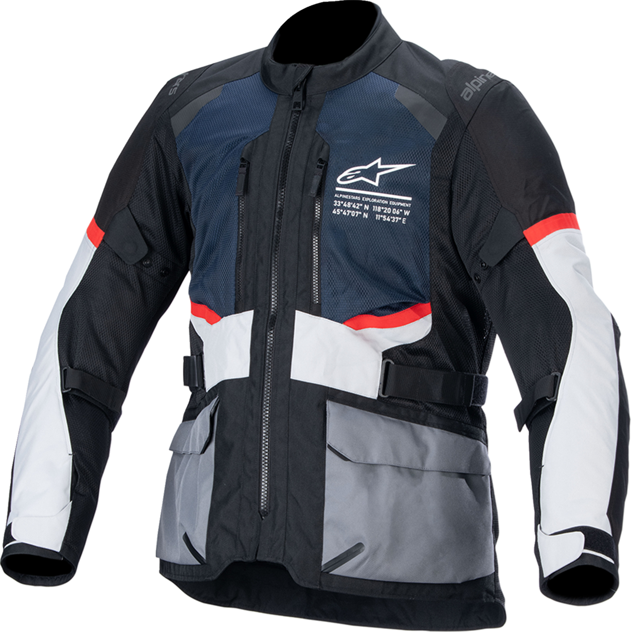 Alpinestars Andes Air Drystar® Jacket - Deep Blue/Black/Ice Gray, Large