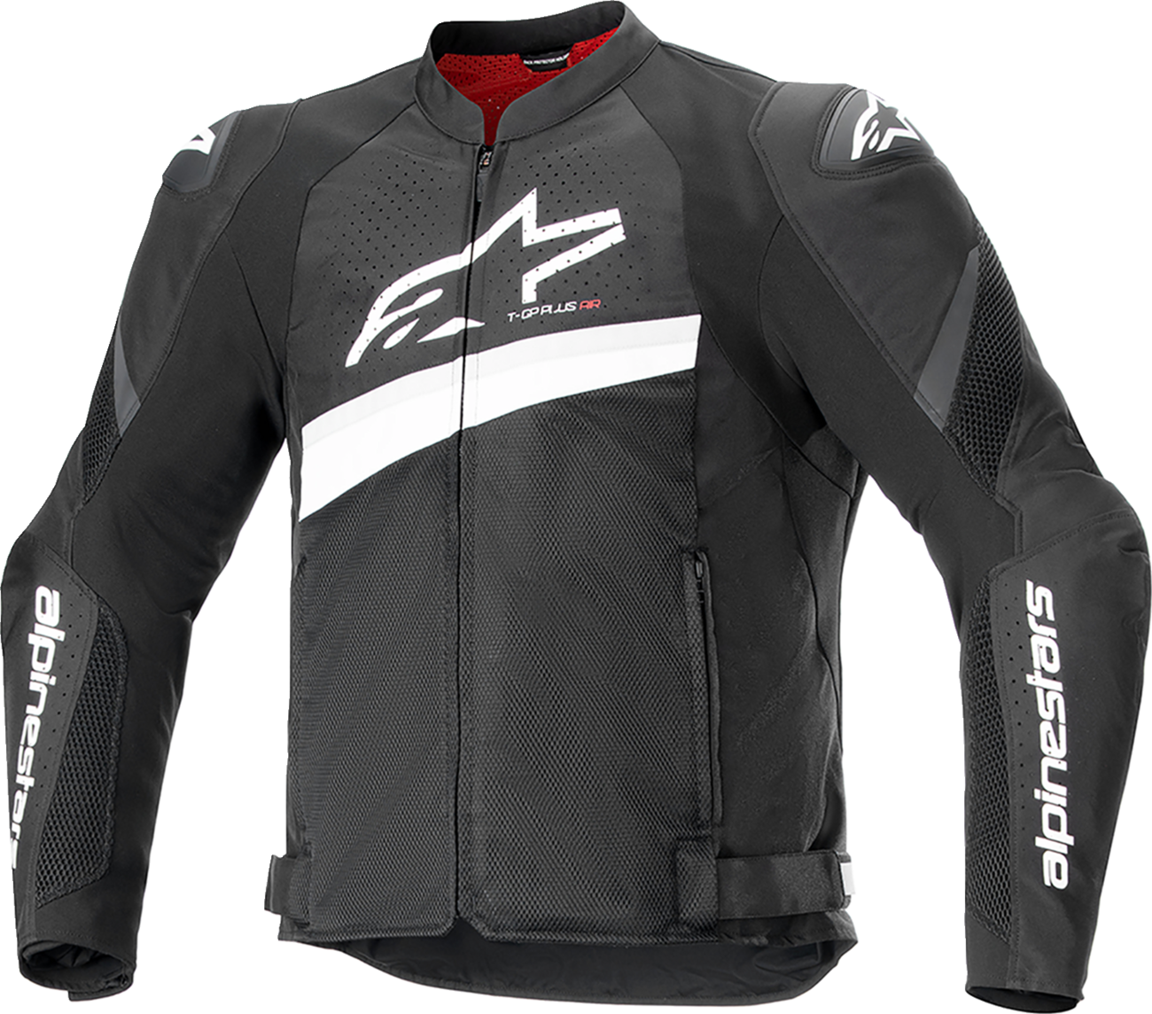 Alpinestars T-GP Plus R v4 Airflow Motorcycle Jacket - Black/White, Small (Part No. 3300624-12-S)