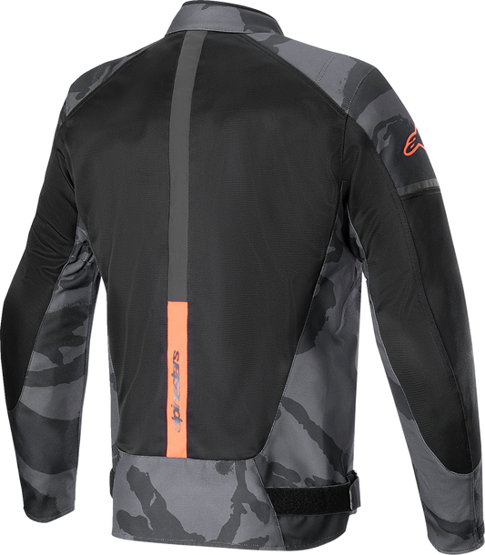 Alpinestars T-SP X Superair Jacket - Gray Camo/Red Fluo Medium (Part Number 3302022-9133-M)