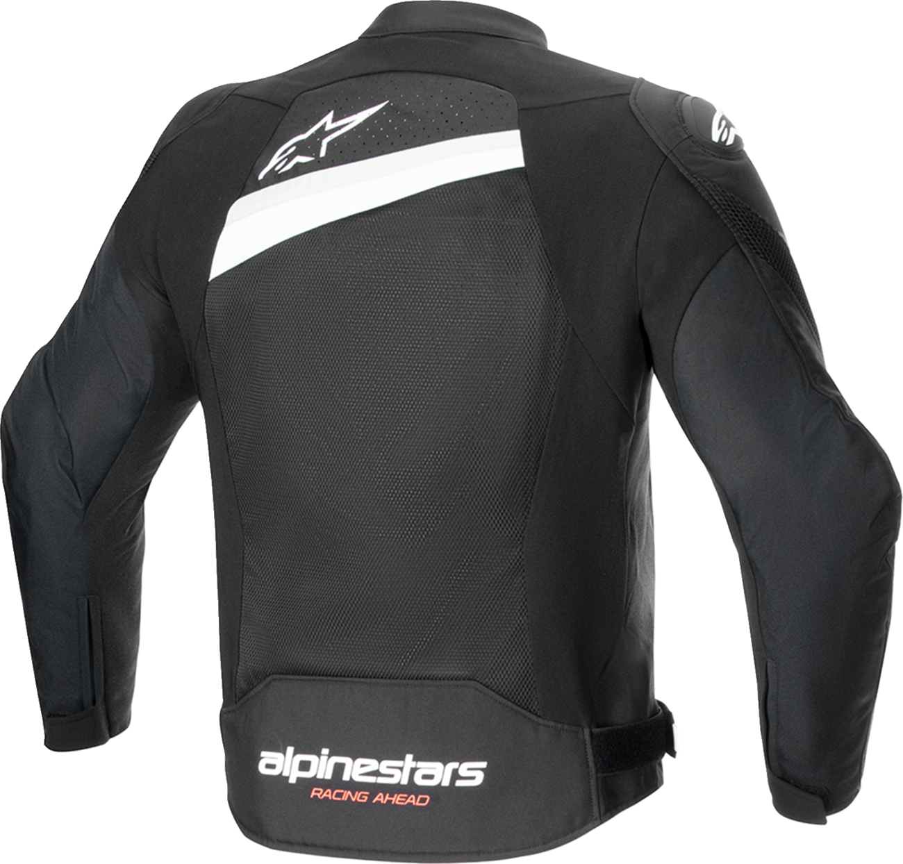 Alpinestars T-GP Plus R v4 Airflow Motorcycle Jacket - Black/White, Small (Part No. 3300624-12-S)