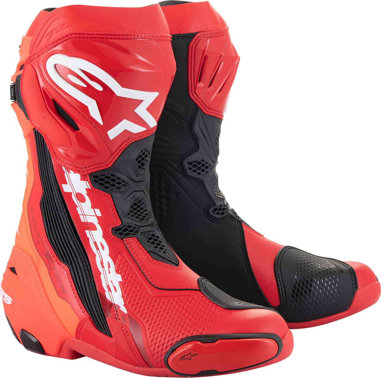 Alpinestars Supertech R Boots - Red, US 12.5 / EU 48 (Part Number 2220021-3029-48)