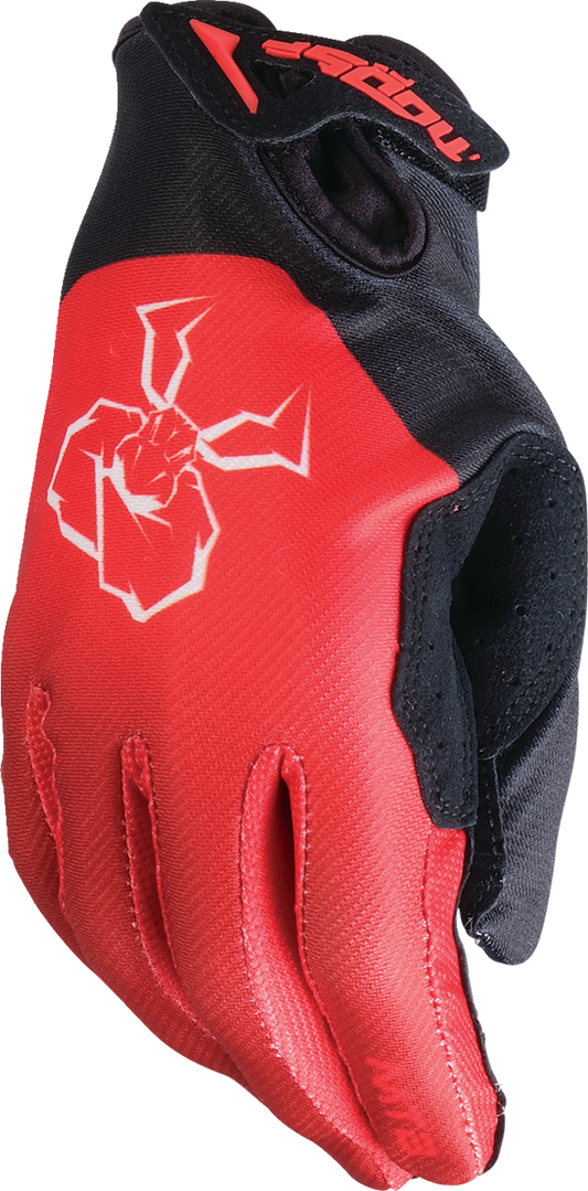 MOOSE OFFROAD MTB Gloves - Red, Size XL - Part #3330-7633
