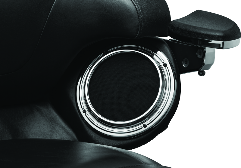 Kuryakyn Corona Speaker Grills Chrome for Harley-Davidson Touring Models
