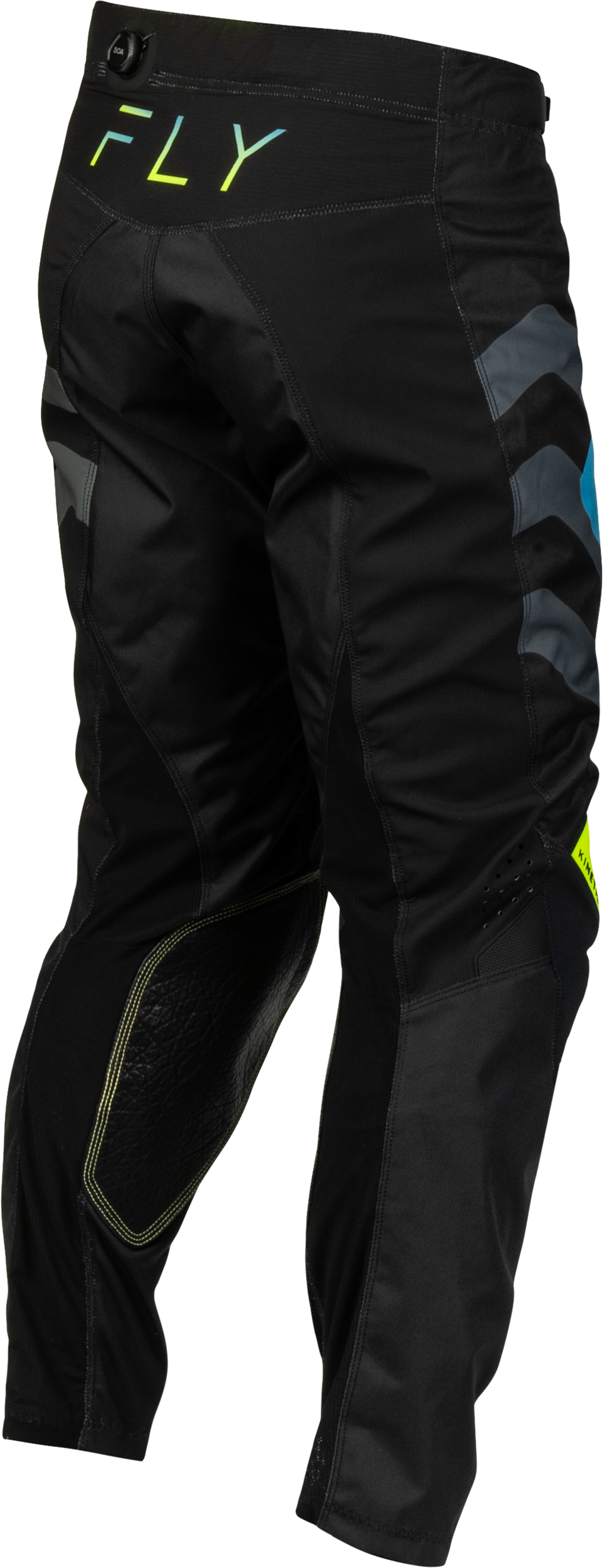 Kinetic Volt Pants Black/Grey/Teal/Yellow Sz 28