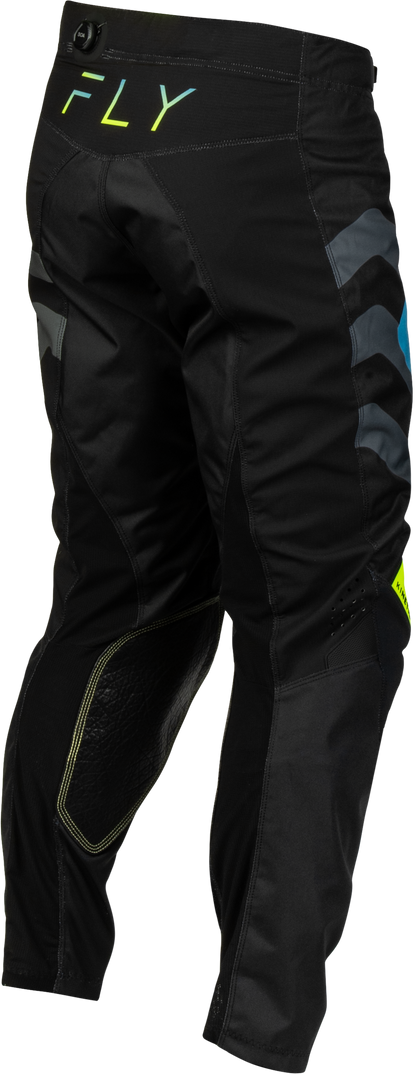 Kinetic Volt Pants Black/Grey/Teal/Yellow Sz 28