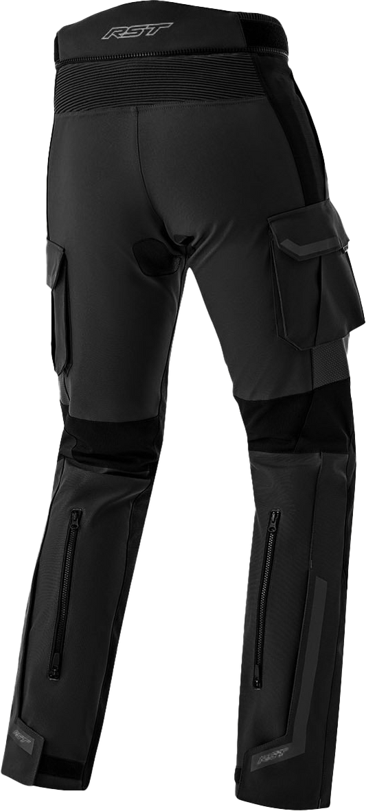 RST Women's PS Adventure D3O Pants Black Textile Medium – All-Weather Motorcycle Riding Gear