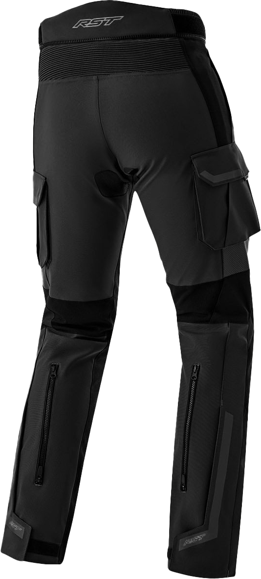 RST Women’s PS Adventure D3O Pant Black Textile XS – All-Weather Touring Motorcycle Pants with Level 2 D3O Armor