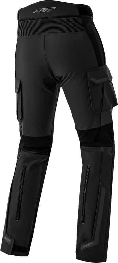 RST Women’s PS Adventure D3O Pant Black Textile XS – All-Weather Touring Motorcycle Pants with Level 2 D3O Armor