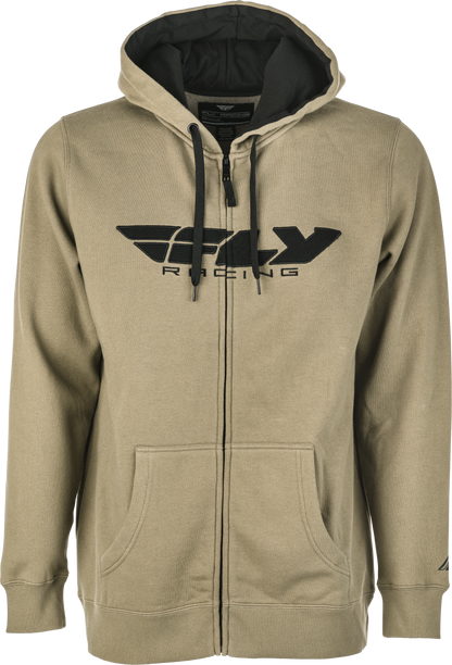 FLY RACING FLY CORPORATE ZIP UP HOODIE TAN/BLACK XL'XL