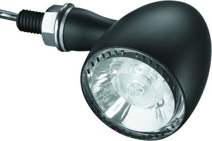 Kuryakyn Bullet 1000 White/Amber Clear Lens Satin Black Marker Lights – Part Number kur2555