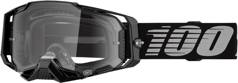 100-Percent Armega Goggle with Clear Lens – Premium MX Eye Protection