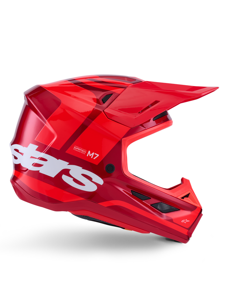 ALPINESTARS SM7 CORE HELMET RED GLOSSY OR ORANGE/BLUE