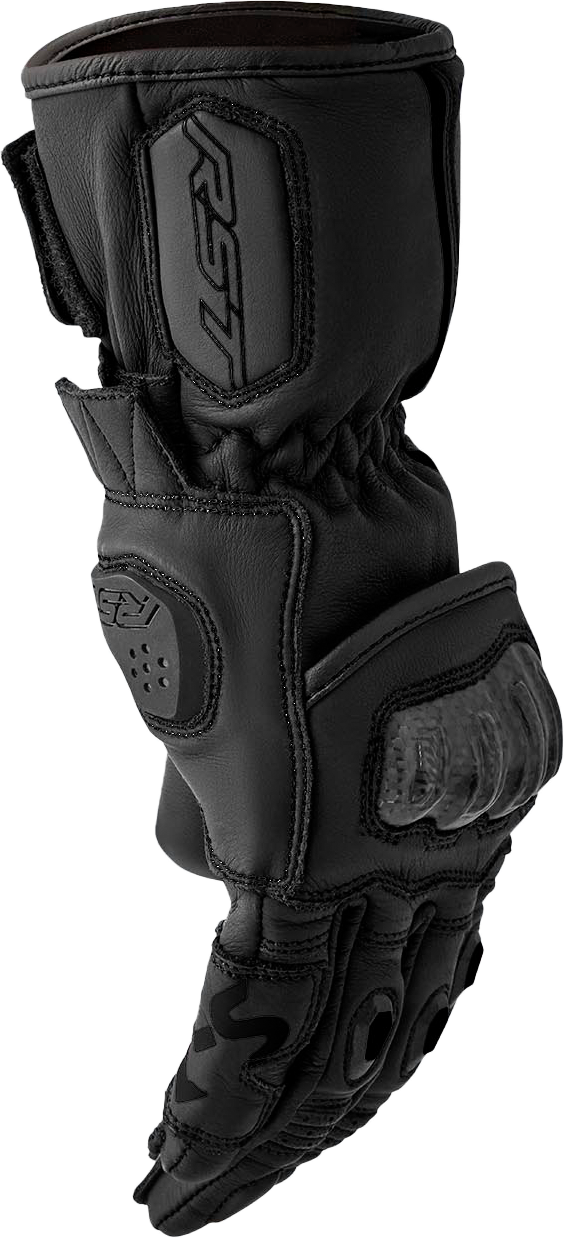 RST Women's S1 Black Leather Gloves - Size Small