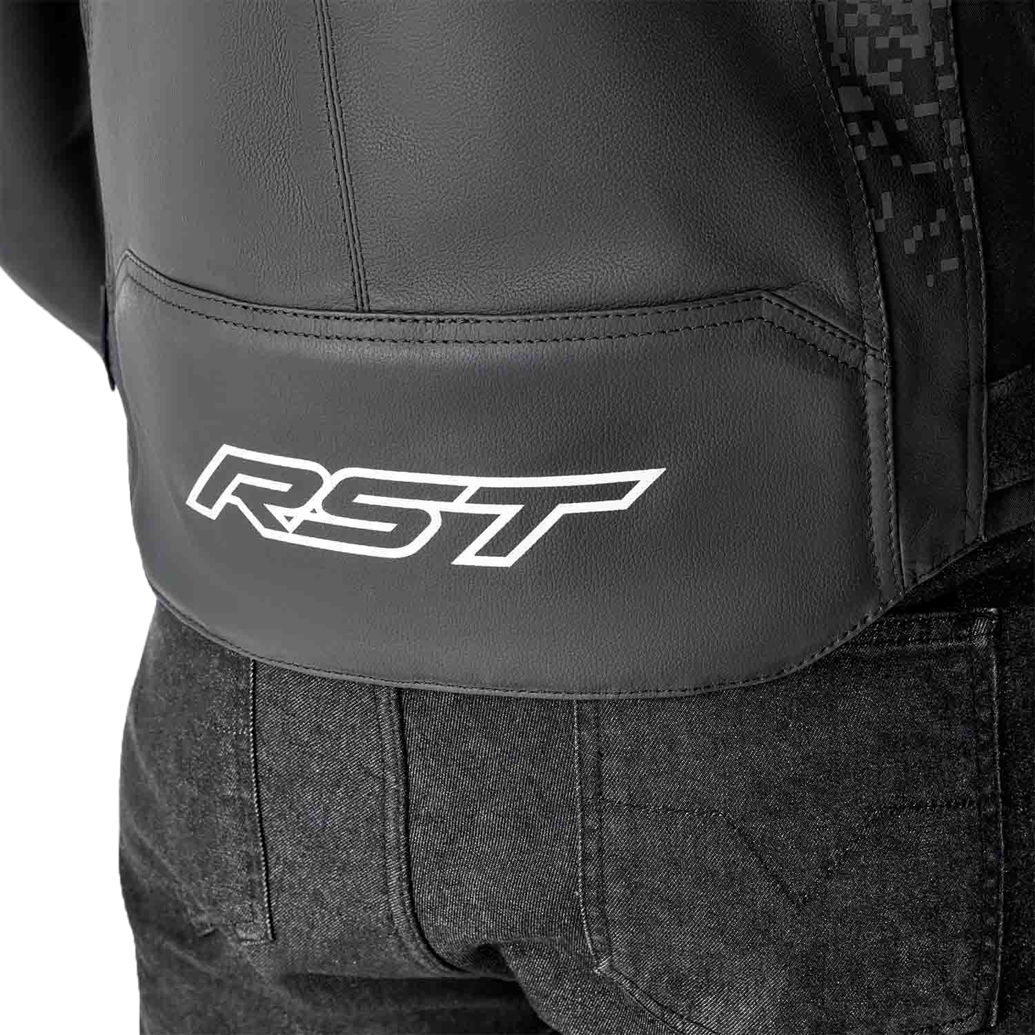 RST Supersport K D3O Leather Motorcycle Jacket - Black, Large