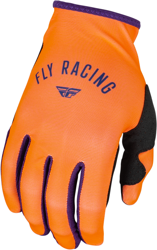 Fly Racing Women's Lite Gloves Neon Coral / Deep Purple, Part Number 377-611M