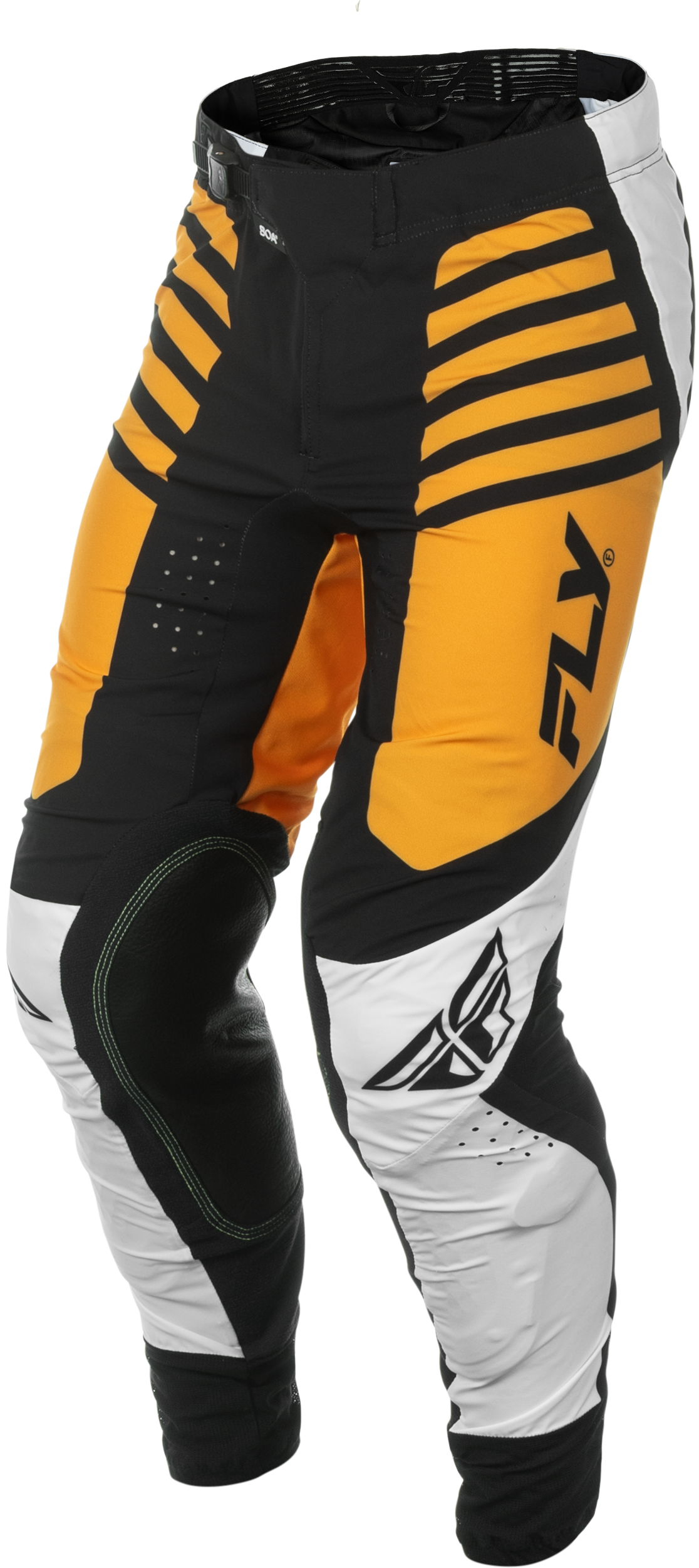Fly Racing Lite Pants White/Black/Mustard Size 30 – Lightweight Motorcycle Riding Pants with Advanced Comfort and Protection