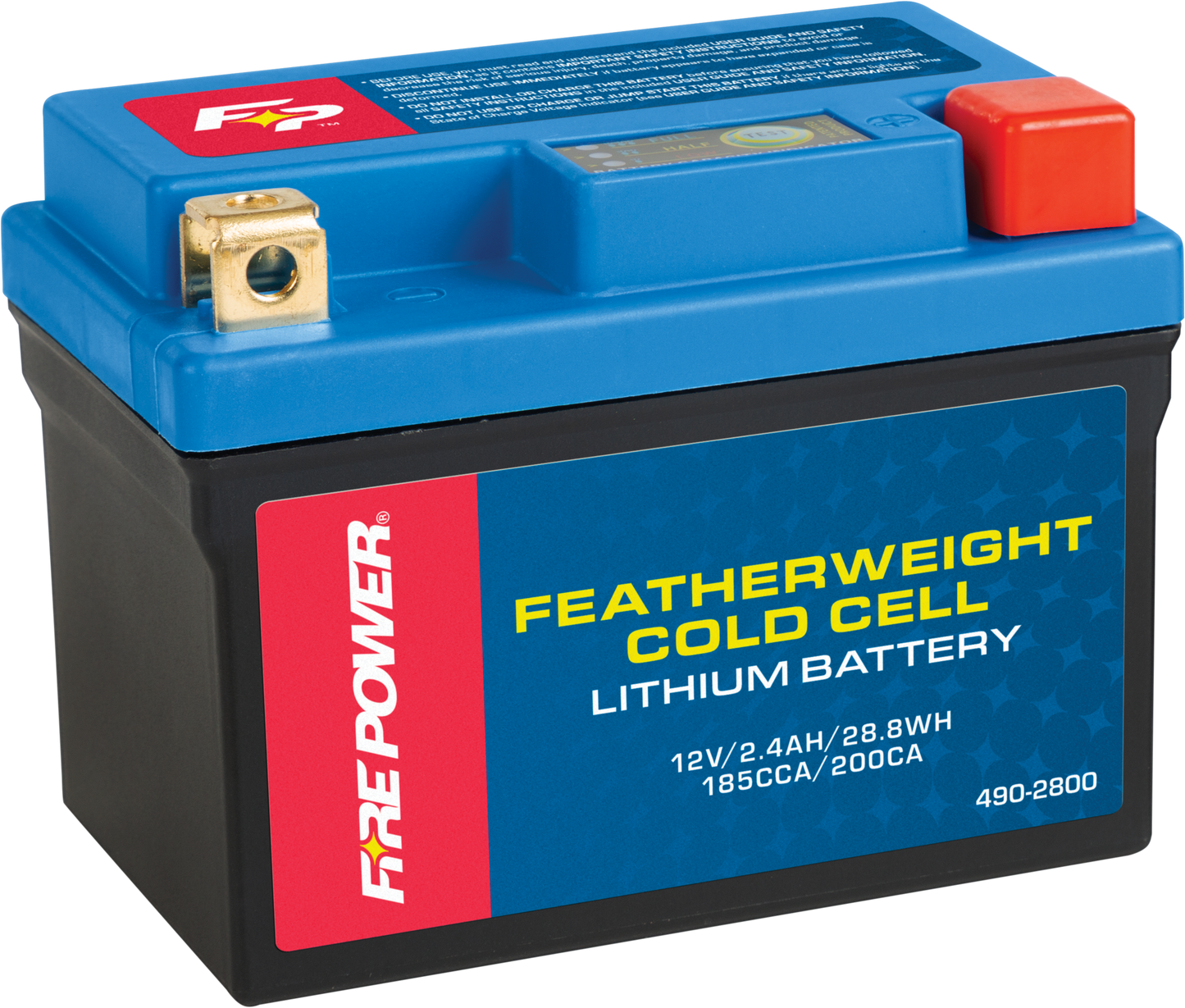 FIRE POWER Cold Weather Lithium Battery HJTZ5S-FPP-B-C – 185 CCA for Snowmobiles and Cold Climate Applications