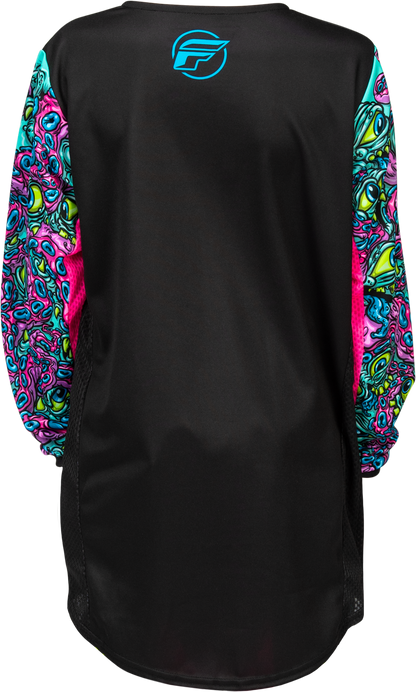 FLY RACING YOUTH KINETIC MUTANT JERSEY BLACK/MULTI YM'YM