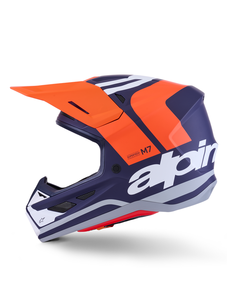 ALPINESTARS SM7 CORE HELMET RED GLOSSY OR ORANGE/BLUE