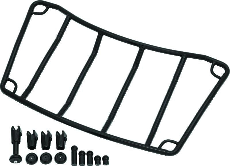 Kuryakyn Trunk Luggage Rack Adjustable Gloss Black for Honda Gold Wing and Kawasaki Vulcan Voyager