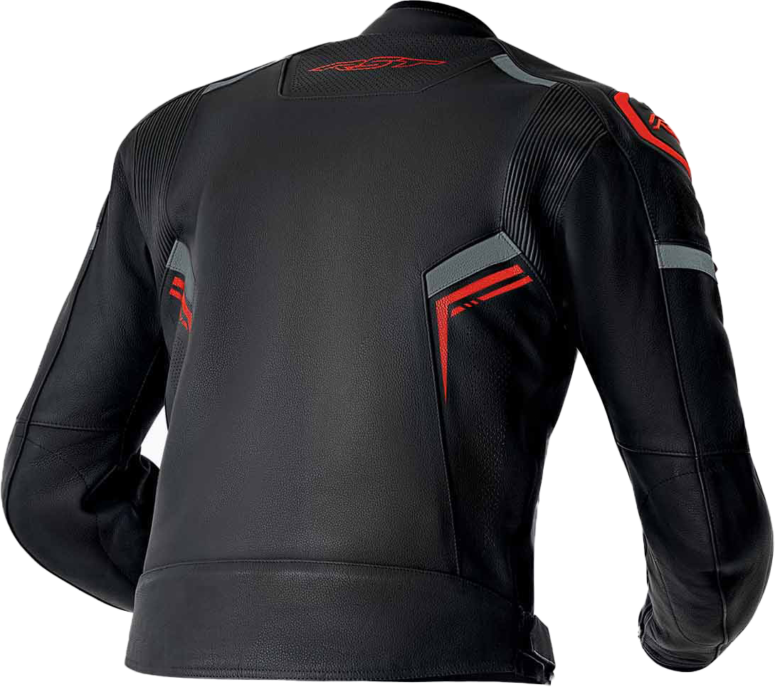 RST S1 D3o Leather Jacket Black, Gray & Red XL – Stylish Motorcycle Gear