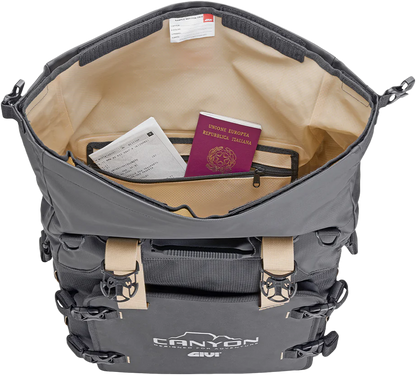 GIVI Canyon Advanced Saddlebags 25L for Enduro & Off-Road Motorcycles - Black (Part GRT720B)