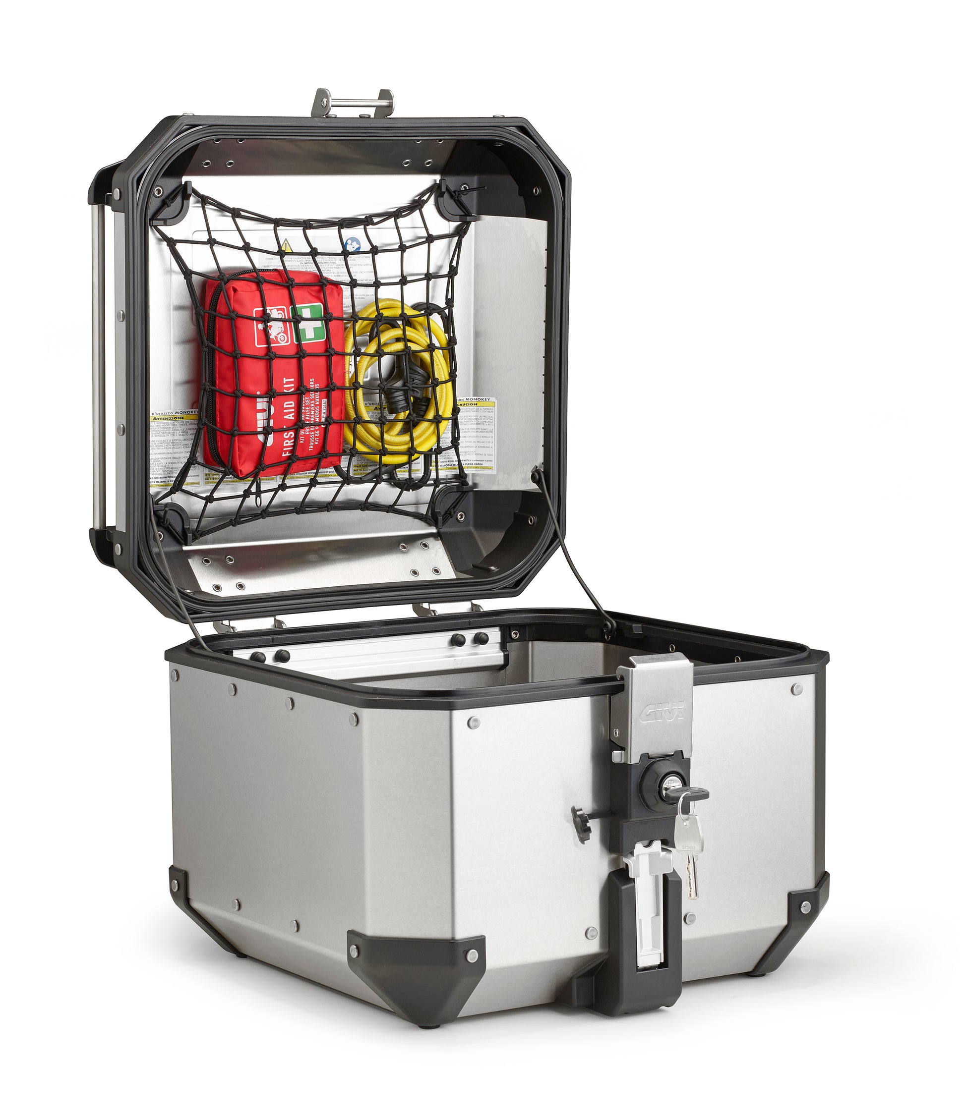 GIVI Outback Elastic Net Inner Top Case 58 Liter for Yamaha FZ-07, Triumph Tiger, BMW S1000XR, and More