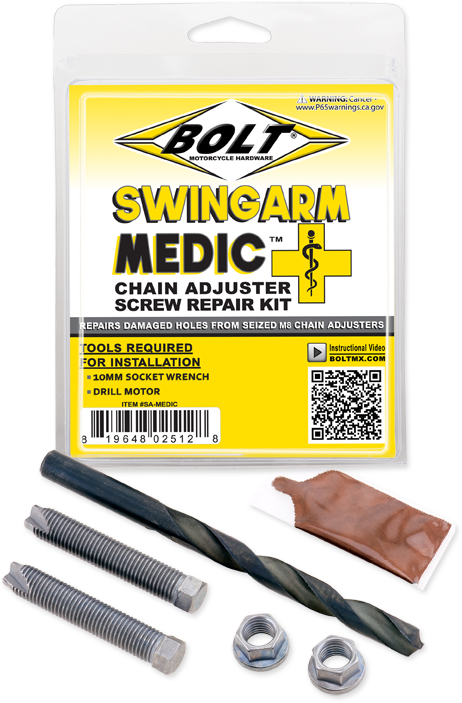 BOLT Swingarm Medic Chain Adjuster Repair Kit (Part Number: SA-MEDIC)