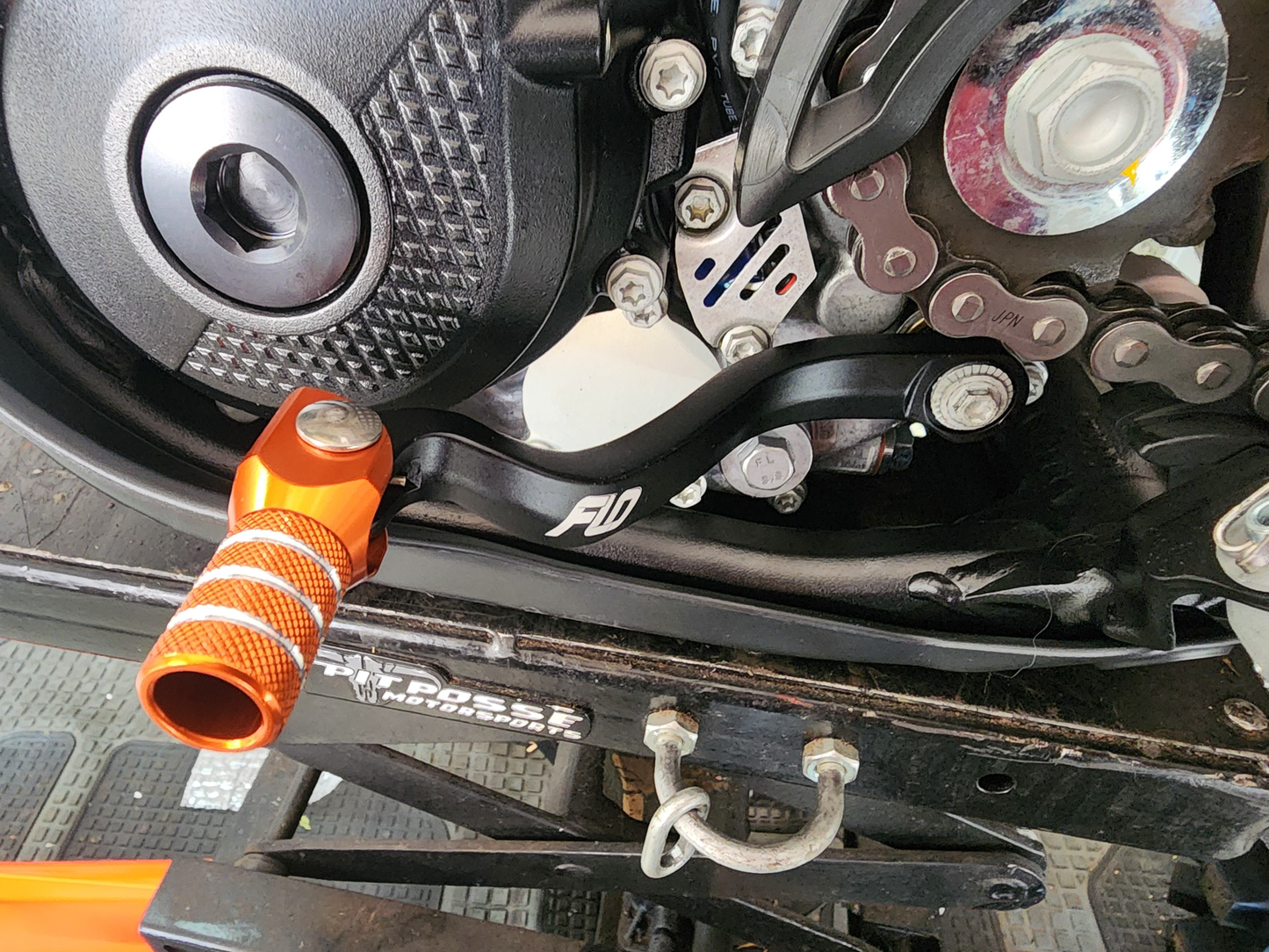 FLO Motorsports KTM Orange Shift Lever SF-795ORG – Precision Machined Aluminum for KTM Models