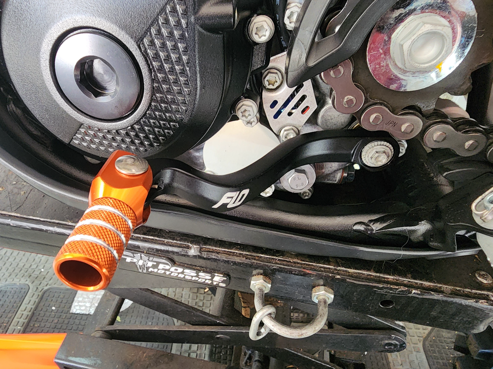 FLO Motorsports KTM Orange Shift Lever SF-795ORG – Precision Machined Aluminum for KTM Models