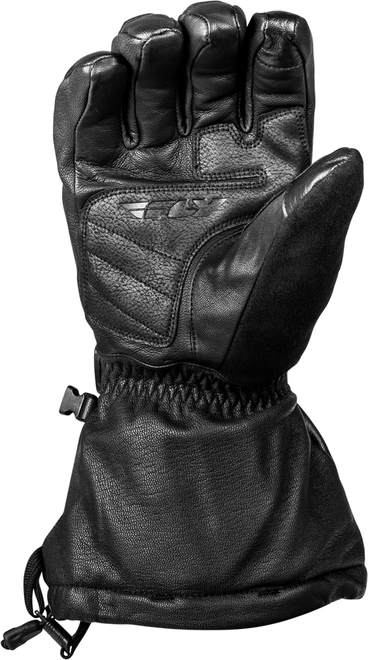 Fly Racing Glacier Gloves Black Small – Durable Motorcycle and ATV Riding Gloves