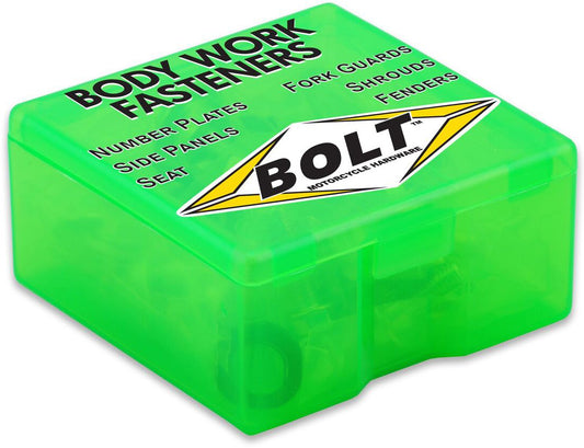 BOLT Full Plastic Fastener Kit for Kawasaki KX85 (2001-2010) – OEM Quality Fasteners and Bushings
