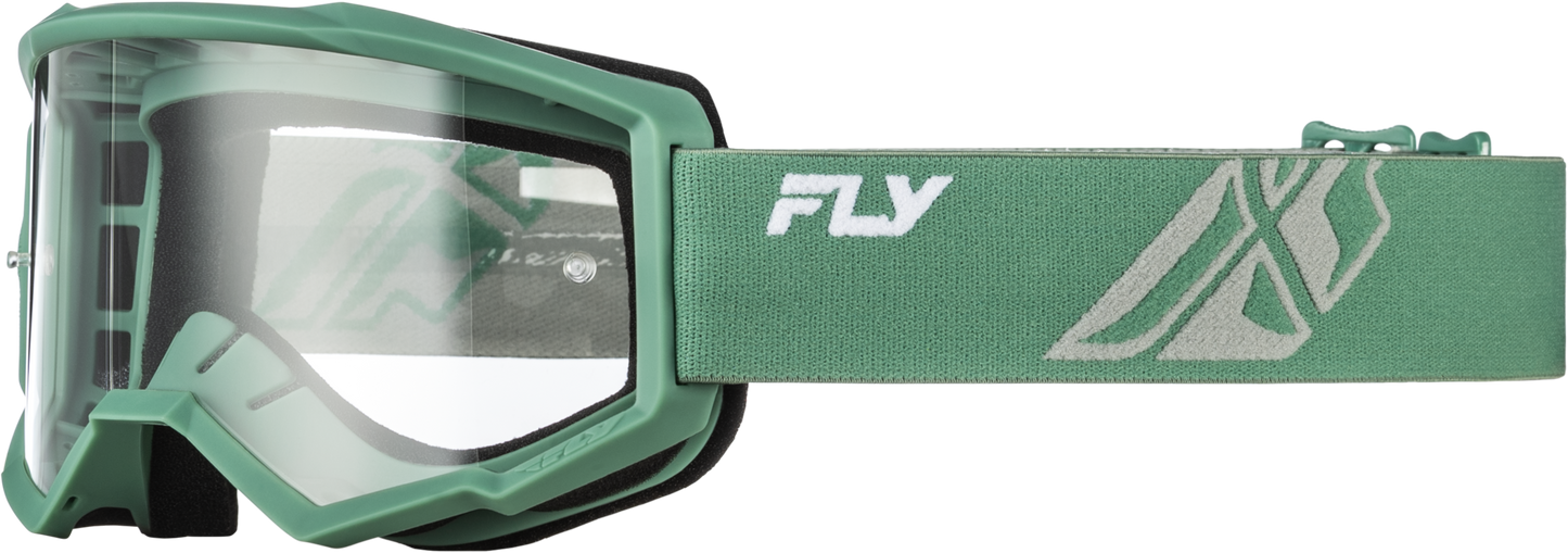 Focus Goggle Olive/Grey W/ Clear Lens