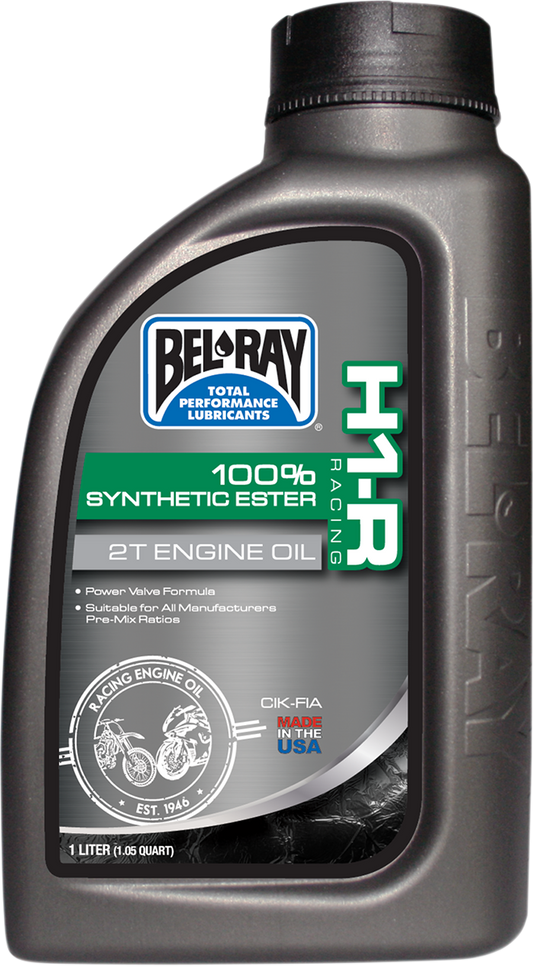 BEL-RAY H1-R Synthetic 2T Oil – 1 Liter, Part Number 99280-B1LW