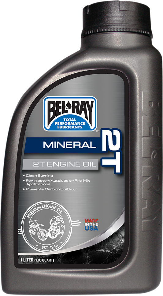 BEL-RAY 2T Mineral Oil - 1 Quart 99010-B1LW for Two-Stroke Engines