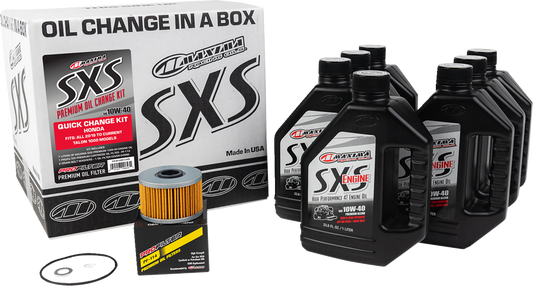 Maxima Racing Oil SXS Synthetic Oil Change Kit for Honda Talon 10W40 - Part No. 90-049013-HON