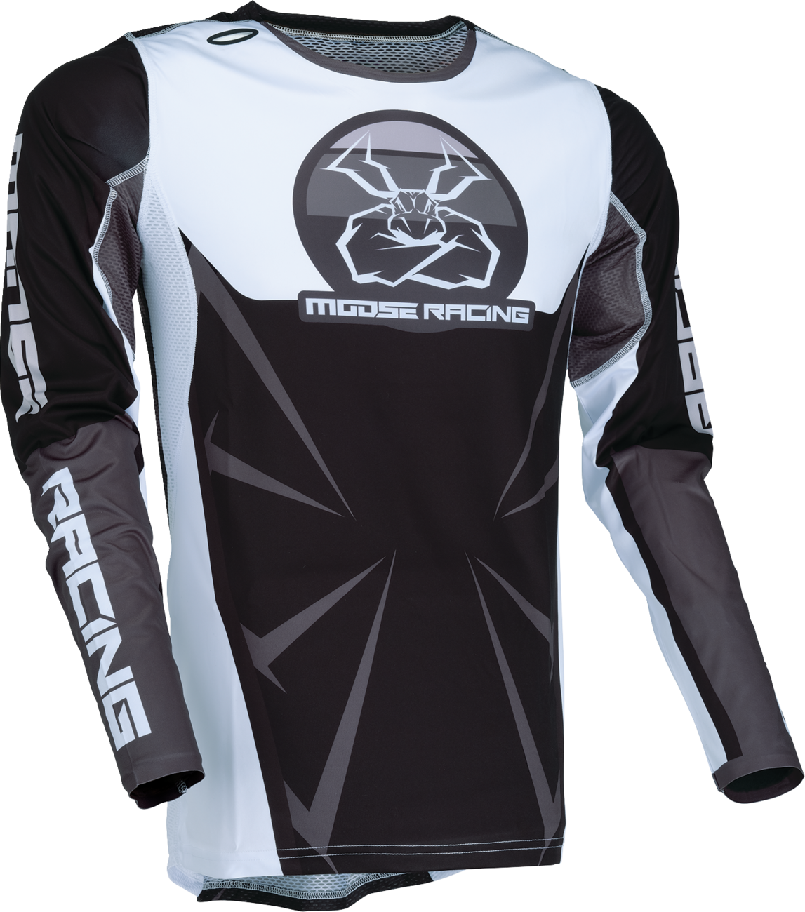 Moose Offroad Agroid Jersey 3XL Black/White - Lightweight Performance Off-Road Gear