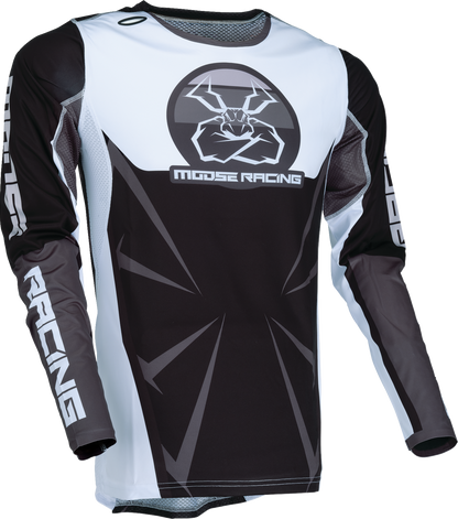 Moose Offroad Agroid Jersey 3XL Black/White - Lightweight Performance Off-Road Gear