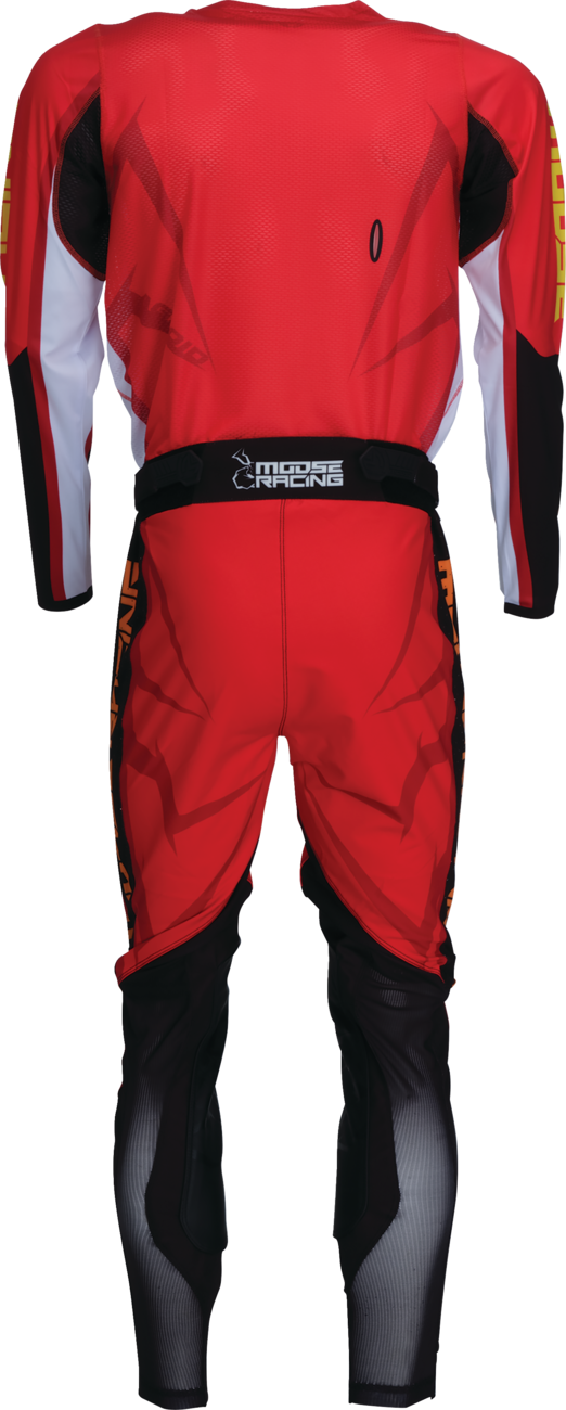 Moose Offroad Agroid Jersey 3XL - Red, Black & White with Breathable Mesh and Quick-Drying Fabric