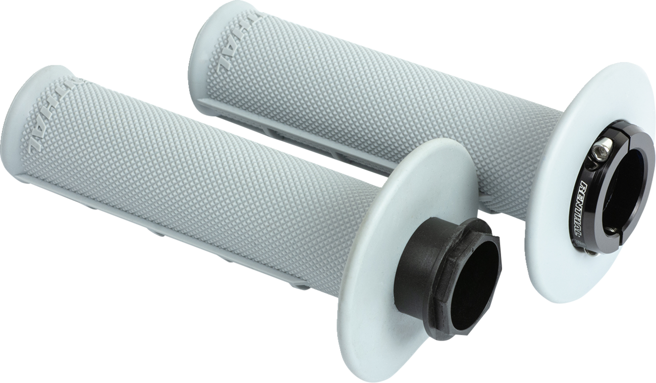 Renthal MX Original Lock-On Grips - Soft Half-Waffle G234 with Clamping System
