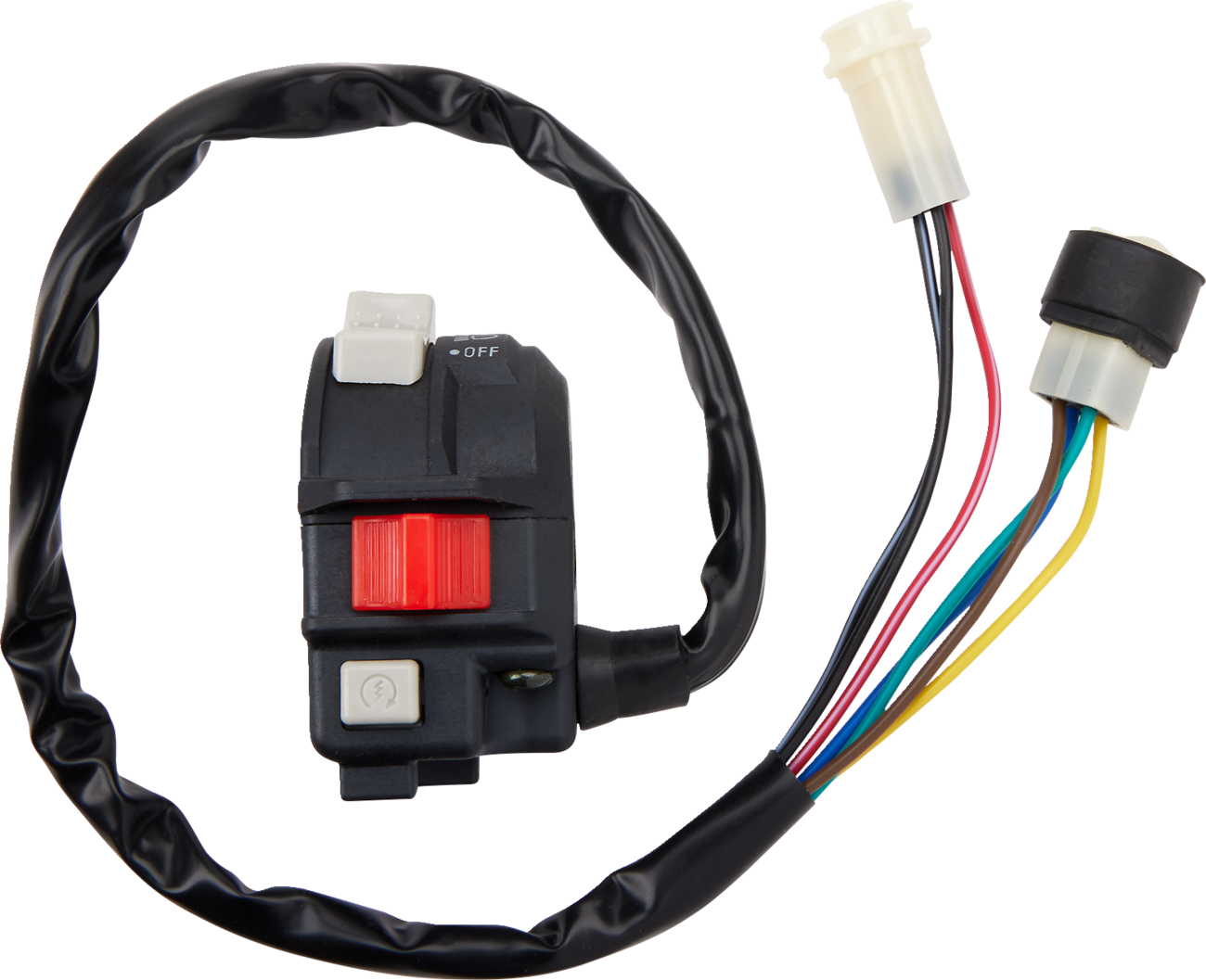 Moose Offroad Yamaha 700-1311-PU Switch Block Assembly - Complete Handlebar Control Replacement