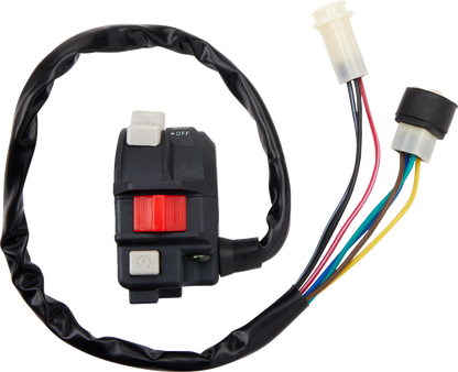 Moose Offroad Yamaha 700-1311-PU Switch Block Assembly - Complete Handlebar Control Replacement