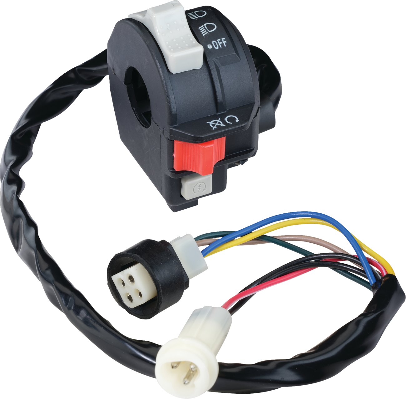 Moose Offroad Yamaha 700-1311-PU Switch Block Assembly - Complete Handlebar Control Replacement