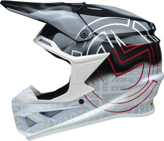 MOOSE OFFROAD F.I. 2.0 Helmet - Deceit - MIPS® - Black/White/Red - Extra Large (XL) 0110-7993